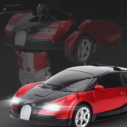 Kids Transforming Robot Remote Control Car — 1:18 Scale RC Toy