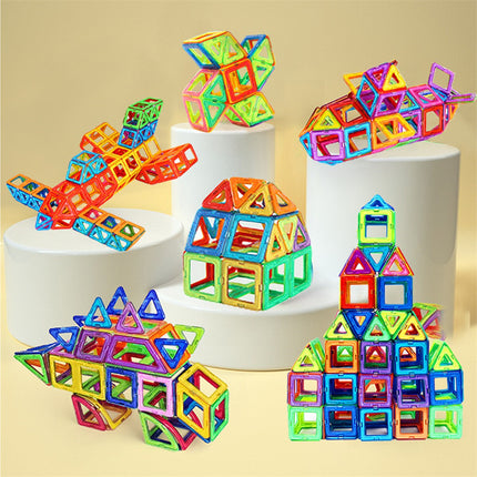 Magnetic Building Blocks Set for Kids – DIY STEM Magnet Tiles