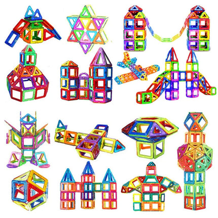 Magnetic Building Blocks Set for Kids – DIY STEM Magnet Tiles