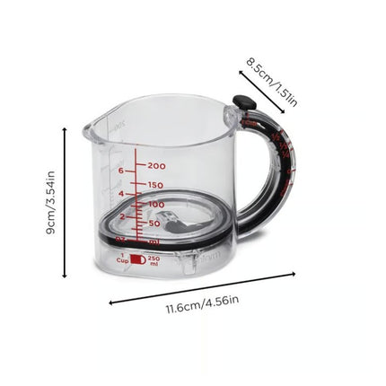 4-In-1 Adjustable Multi-Functional Measuring Cup With Scraper-Style Seal Base