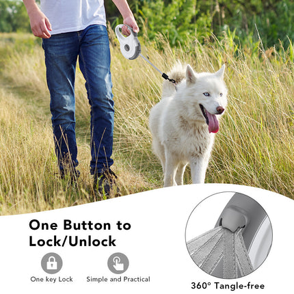 Retractable Reflective Dog Walking Tractor