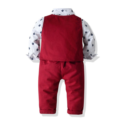 Boys 3-Piece Long Sleeve Suit Set