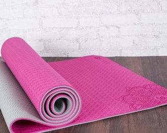 Two-color TPE Non-slip Yoga Fitness Mat