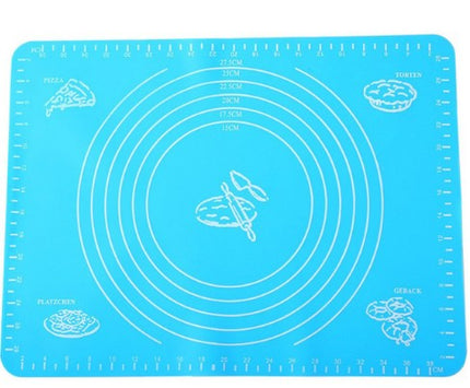 Reusable Non-Stick Silicone Baking Mat for Pastry Rolling with Measurements