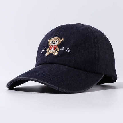 Chapeau brodé Ours en peluche pour femme