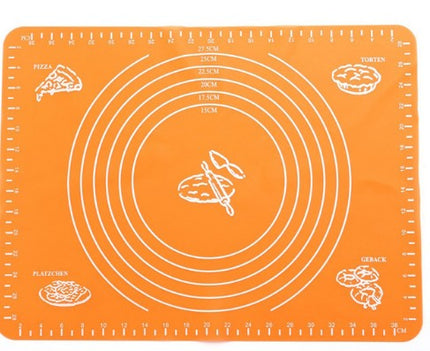 Reusable Non-Stick Silicone Baking Mat for Pastry Rolling with Measurements