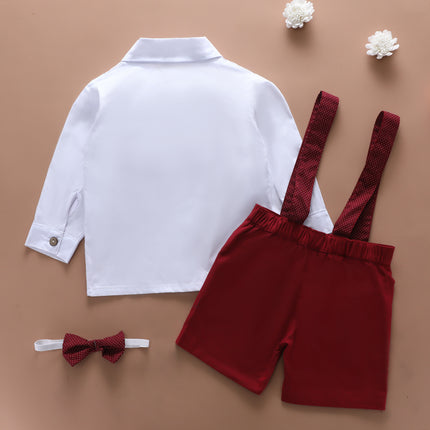 Boys 2-Piece Shirt & Pants Set | Cotton Blend Casual Outfit (90–130cm)