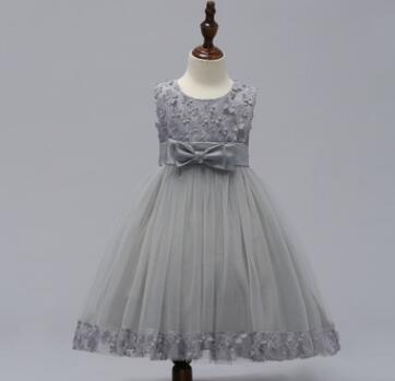 Girls Elegant Flower Girl Wedding Dress