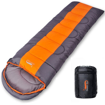 Lightweight Camping Sleeping Bag With Warm & Cold Envelope Backing