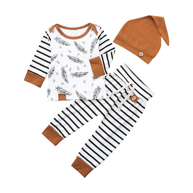 Boys' 3-Piece Cotton Knit Set | Soft Everyday Outfit (70–100cm)