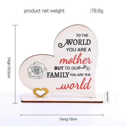 Mother's Day Wooden Ornament