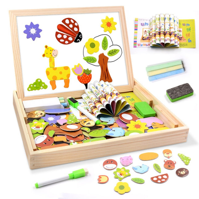 Kids Magnetic Spelling Double-Sided Drawing Board