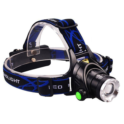 Lampe frontale de pêche télescopique puissante à zoom
