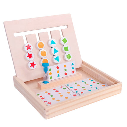Kids Four-Color Wooden Strategy Game