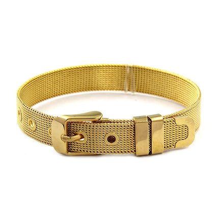 Mothers Day Stainless Steel Diamond Crown Letter Bracelet
