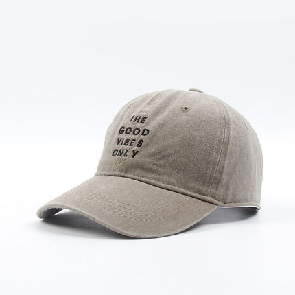 THE GOOD VIBES ONLY Washed Snap Back Hat For Women and Men
