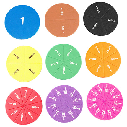 Kids Magnetic Fraction Circles Math Teaching Set