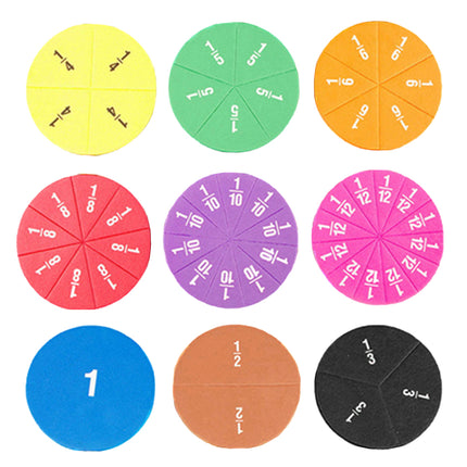 Kids Magnetic Fraction Circles Math Teaching Set