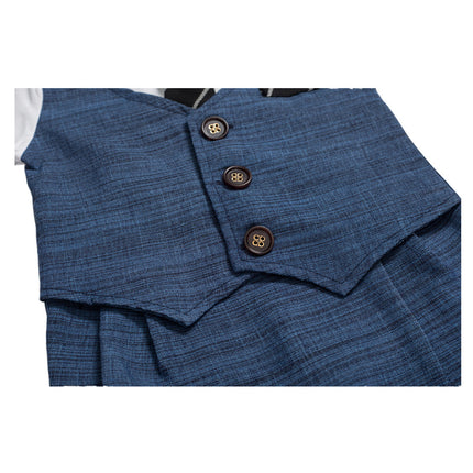 Baby Boys' Cotton Bodysuit | Short Sleeve Jumpsuit (59–90cm, 0–24M)
