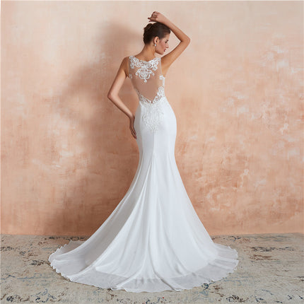 Sexy Catwalk Fishtail Bridal Evening Dress