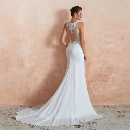 Sexy Catwalk Fishtail Bridal Evening Dress
