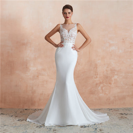 Sexy Catwalk Fishtail Bridal Evening Dress