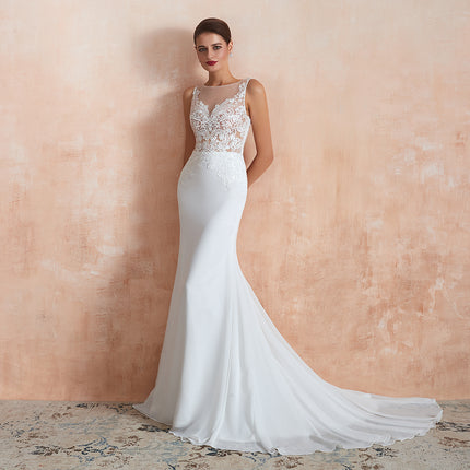 Sexy Catwalk Fishtail Bridal Evening Dress