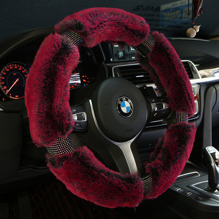 Plush Fashionable Car Steering Wheel Cover