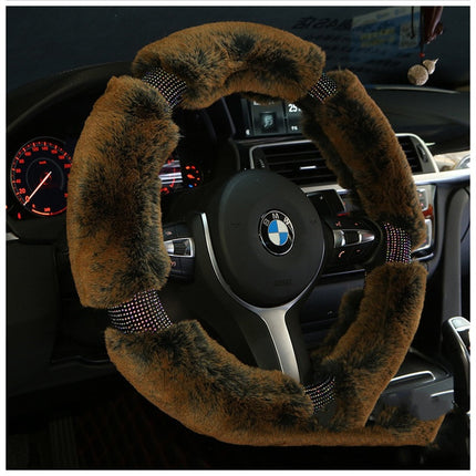 Plush Fashionable Car Steering Wheel Cover