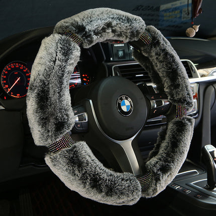 Plush Fashionable Car Steering Wheel Cover