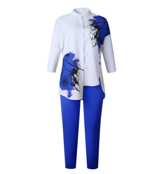 African Women's Fashion Print Pants Set