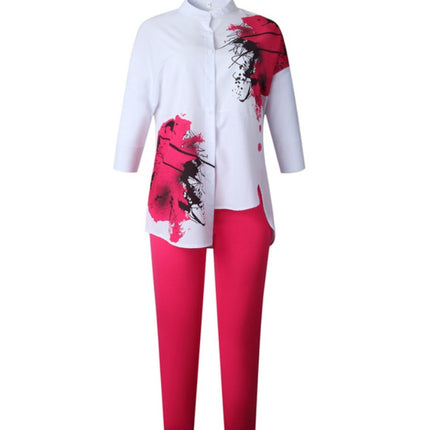 African Women's Fashion Print Pants Set