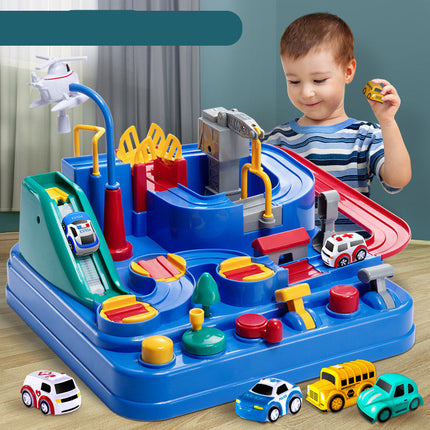 Kids Multi-Level Parking Garage Toy – Car Playset with Crane & Elevator