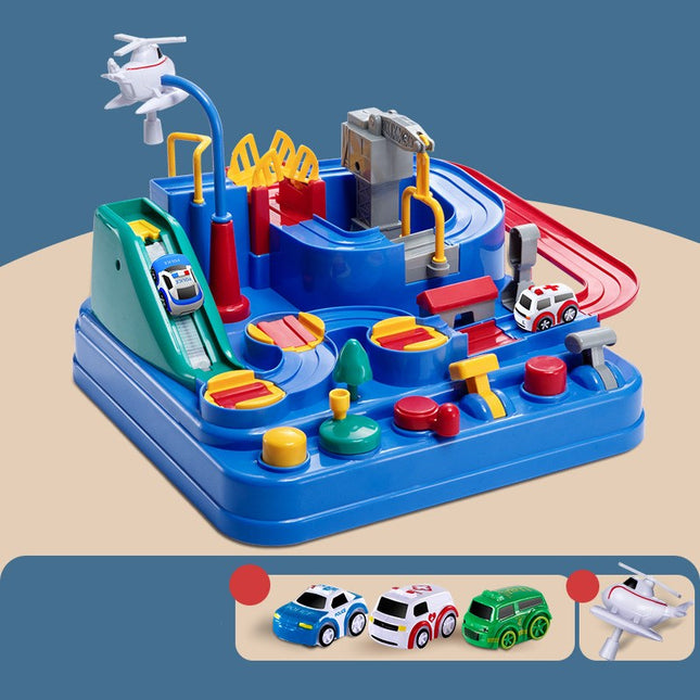 Kids Multi-Level Parking Garage Toy – Car Playset with Crane & Elevator