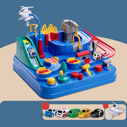 Kids Multi-Level Parking Garage Toy – Car Playset with Crane & Elevator