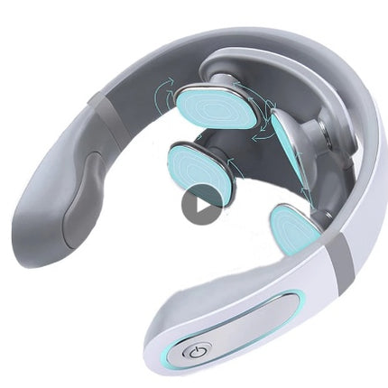 Wireless Electronic 4D Shiatsu Cervical Massager For Stiff Neck Massage Health Care Therapy And Pain Relief