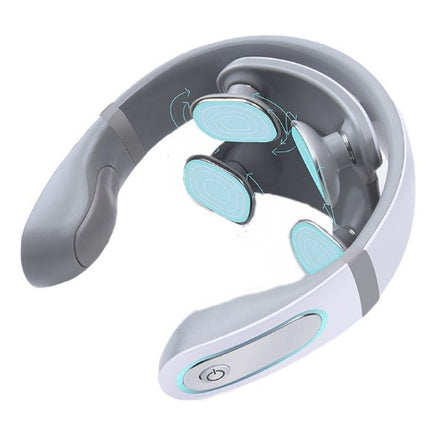 Wireless Electronic 4D Shiatsu Cervical Massager For Stiff Neck Massage Health Care Therapy And Pain Relief