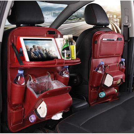 PU Leather Car Multifunction Back Seat Organizer
