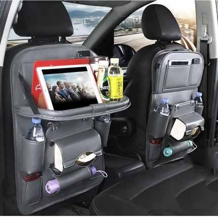 PU Leather Car Multifunction Back Seat Organizer