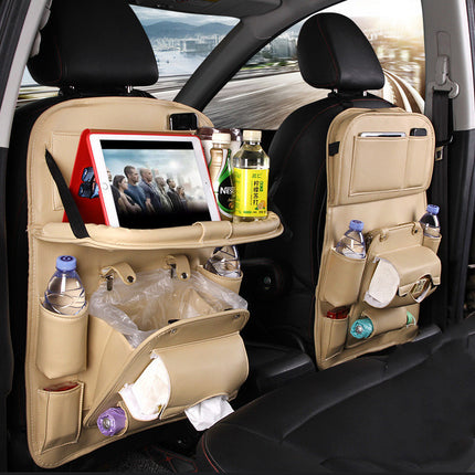 PU Leather Car Multifunction Back Seat Organizer