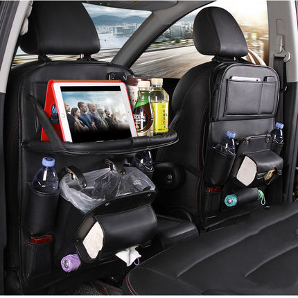 PU Leather Car Multifunction Back Seat Organizer