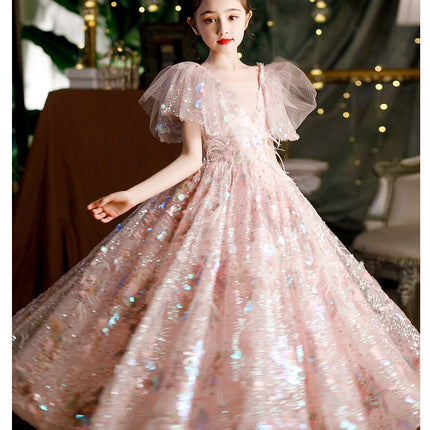 Girls Princess Sequins Dress
