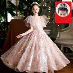 Pink / 100cm / LLong dress  crown