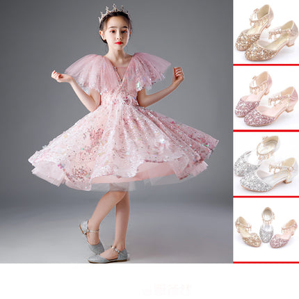 Girls Princess Sequins Dress