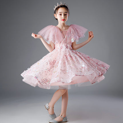 Girls Princess Sequins Dress