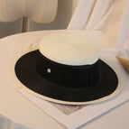 Black brim fight white2 / M  56 58cm