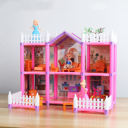 Princess Castle Villa Play House – Simulation Room Dollhouse Gift for Girls