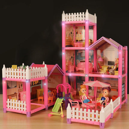 Princess Castle Villa Play House – Simulation Room Dollhouse Gift for Girls