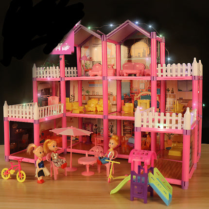 Princess Castle Villa Play House – Simulation Room Dollhouse Gift for Girls