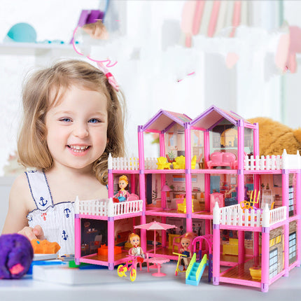 Princess Castle Villa Play House – Simulation Room Dollhouse Gift for Girls